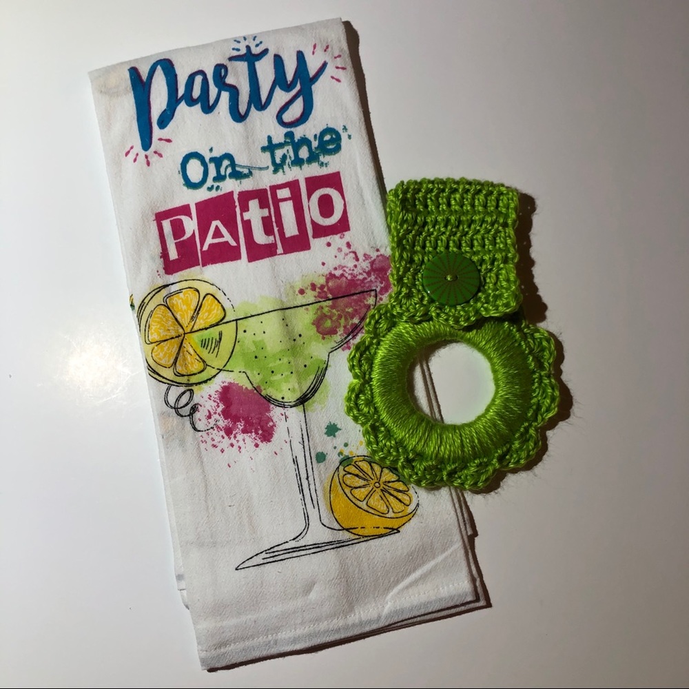 Margarita kitchen towel & oven towel hanger 🏝
